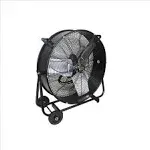 K Tool International 24" Direct Drive Industrial Tilting Drum Fan