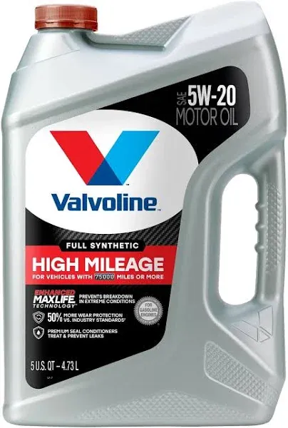 Valvoline High Mileage Full Synthetic Motor Oil