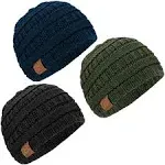 3-Pack Baby Beanies - Newborn Hats for Boys &amp; Girls - Stretchy &amp; Comfortable