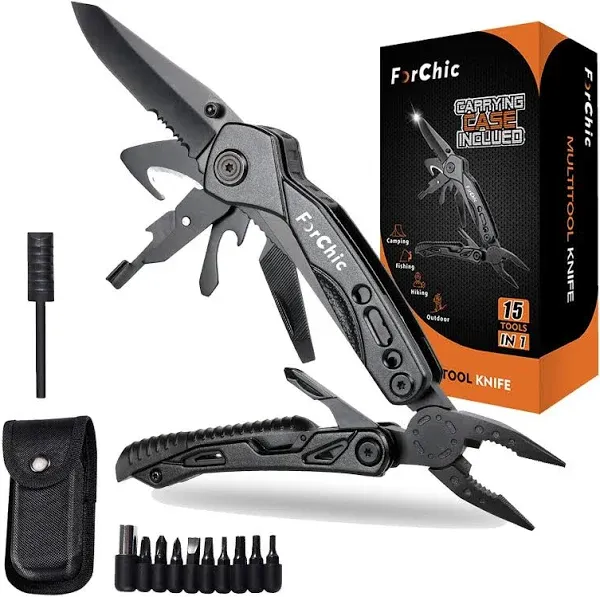 15 in 1 Multitool Pliers, Fire Starter,Whistl<wbr/>e,Scissors,Scr<wbr/>ewdriver, Christmas B