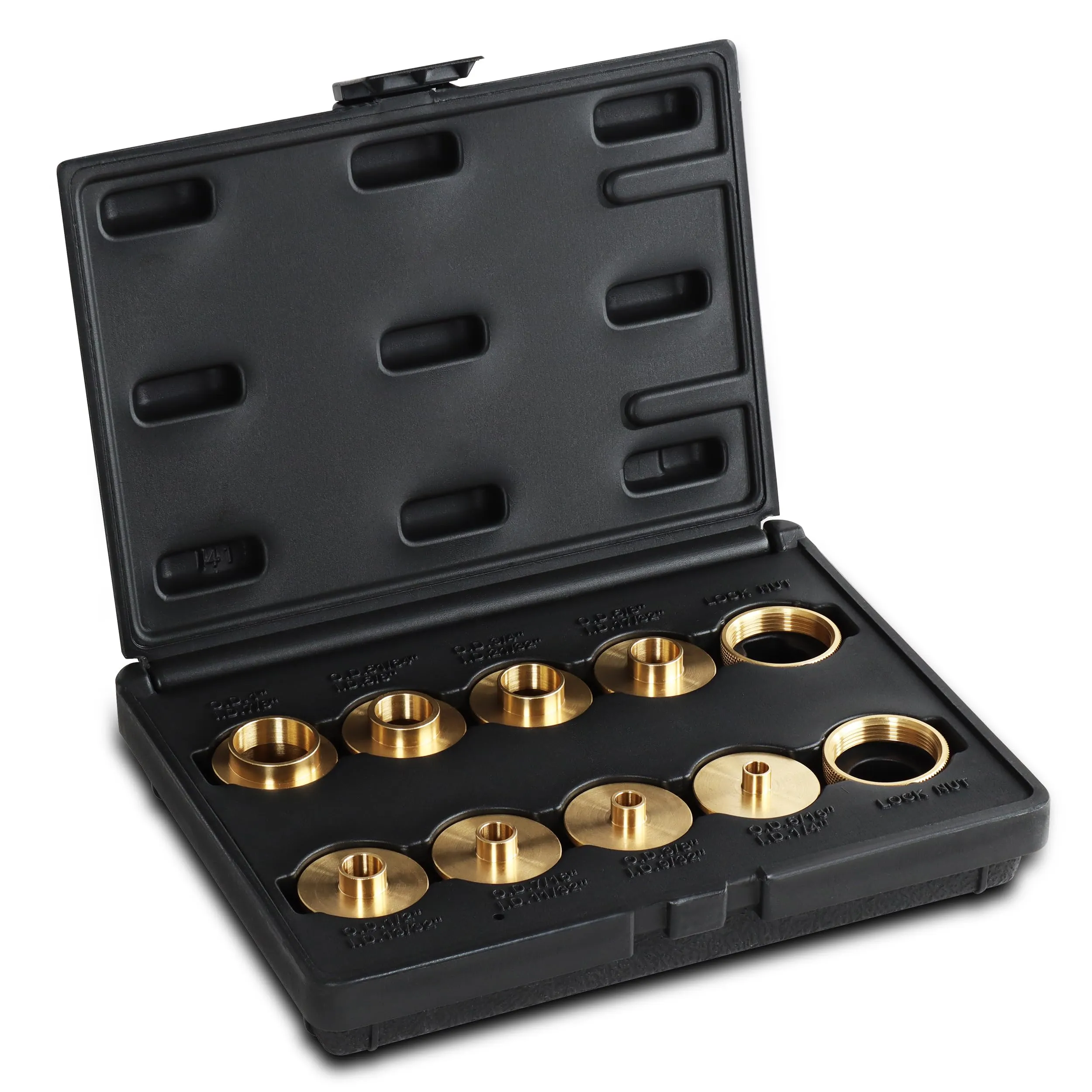 DCT Brass Router Template Guides Bushing & Lock Nuts