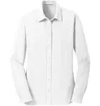 Port Authority L570 Ladies Dimension Knit Dress Shirt - White - M