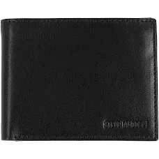 Steve Madden Leather Passcase Bifold Wallet - Men's - Black