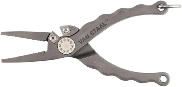 Van Staal Titanium Needle Nose Pliers with Sheath and Lanyard