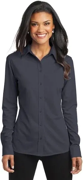 Port Authority Ladies Dimensions Knit Dress Shirt