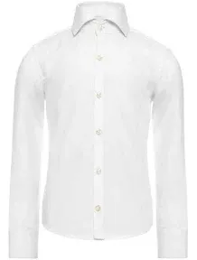 OppoSuits Boys' White Knight Solid Shirt