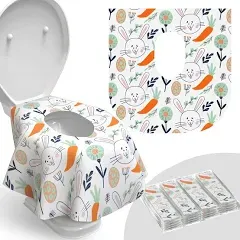 Relyo Toilet Seat Covers Disposable - 20 Pack - Waterproof, Ideal for Kids and Adults Extra Large, Individually Wrapped for Travel, Toddlers Potty Trainin