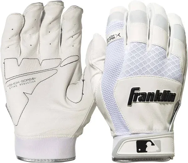 Franklin Shok-Sorb X Youth Batting Gloves - Black Gold