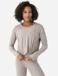 Beyond Yoga Featherweight Daydreamer Pullover | Birch Heather / XS