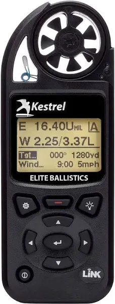 Kestrel 5700 Elite Ballistics Weather Meter with LiNK - Black (0857ALBLK)