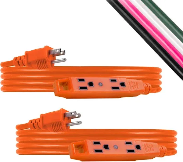 UltraPro 25 Ft Extension Cord 3-Outlet Power Strip Double Insulated