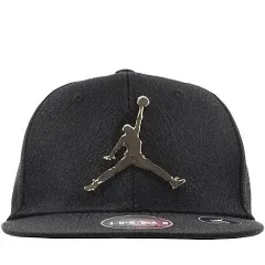 Nike Air Jordan Jumpman Youth Adjustable Snapback Solid Black Cap/Hat #22