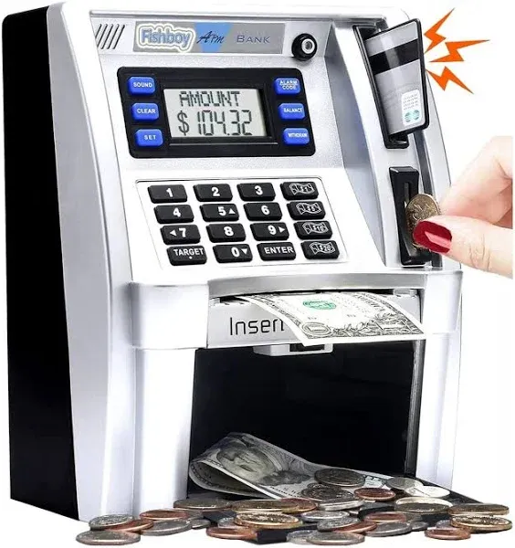 Fishboy Upgraded ATM Piggy Bank Machine