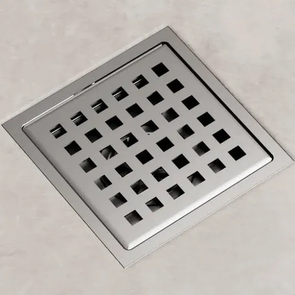 VIGO VG07004BN Elan Square Shower Drain Brushed Nickel *READ*