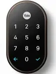 Google RB-YRD540-WV-0BP Nest Yale Lock - Touchscreen - Wireless LANOil Rubbed Bronze