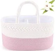 ABenkle Baby Diaper Caddy Organizer - Pink