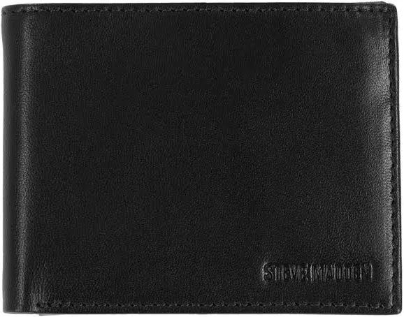 Steve Madden Men's Bifold Leather Wallet