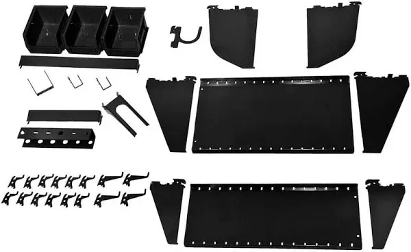 Wall Control Slotted Tool Board Workstation Accessory Kit