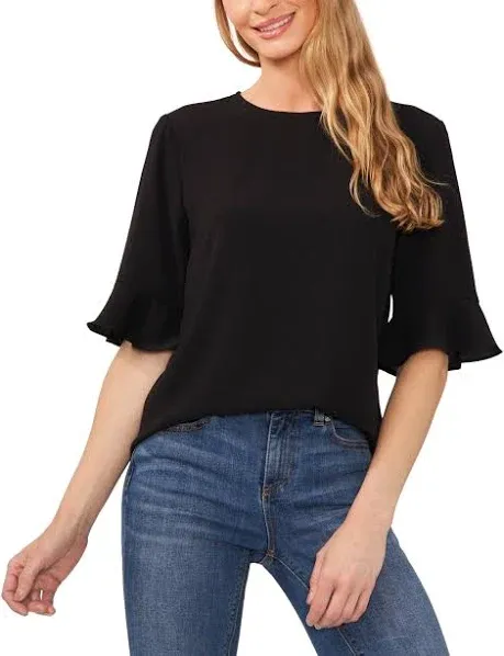 CeCe Women's Ruffle Cuff Blouse