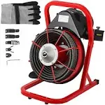 Electric 50'x3/8" Drain Cleaner Cleaning Machine Sewer Snake Clog w/Cutters