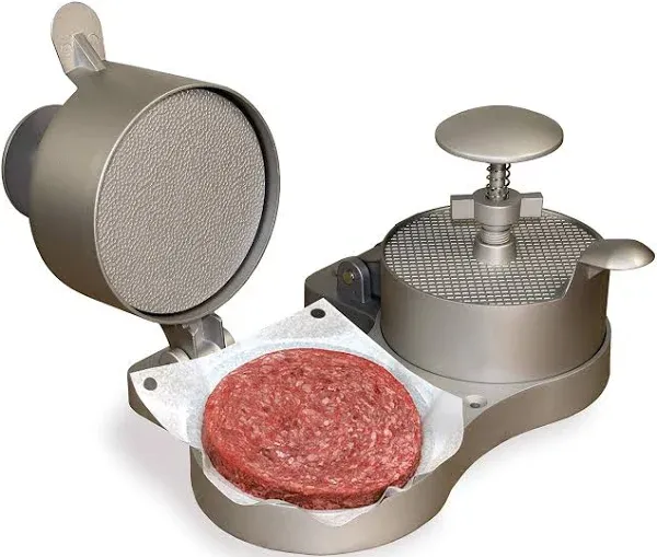 Weston 07-0701 4 1/2&quot; Double Adjustable Aluminum Burger Press with Patty Ejector