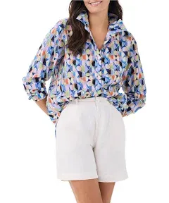 NIC+ZOE Social Circles Boyfriend Shirt