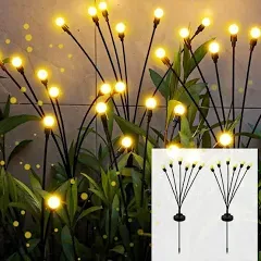 TONULAX Solar Garden Lights - New Upgraded Solar Swaying Light Sway by Wind Sola