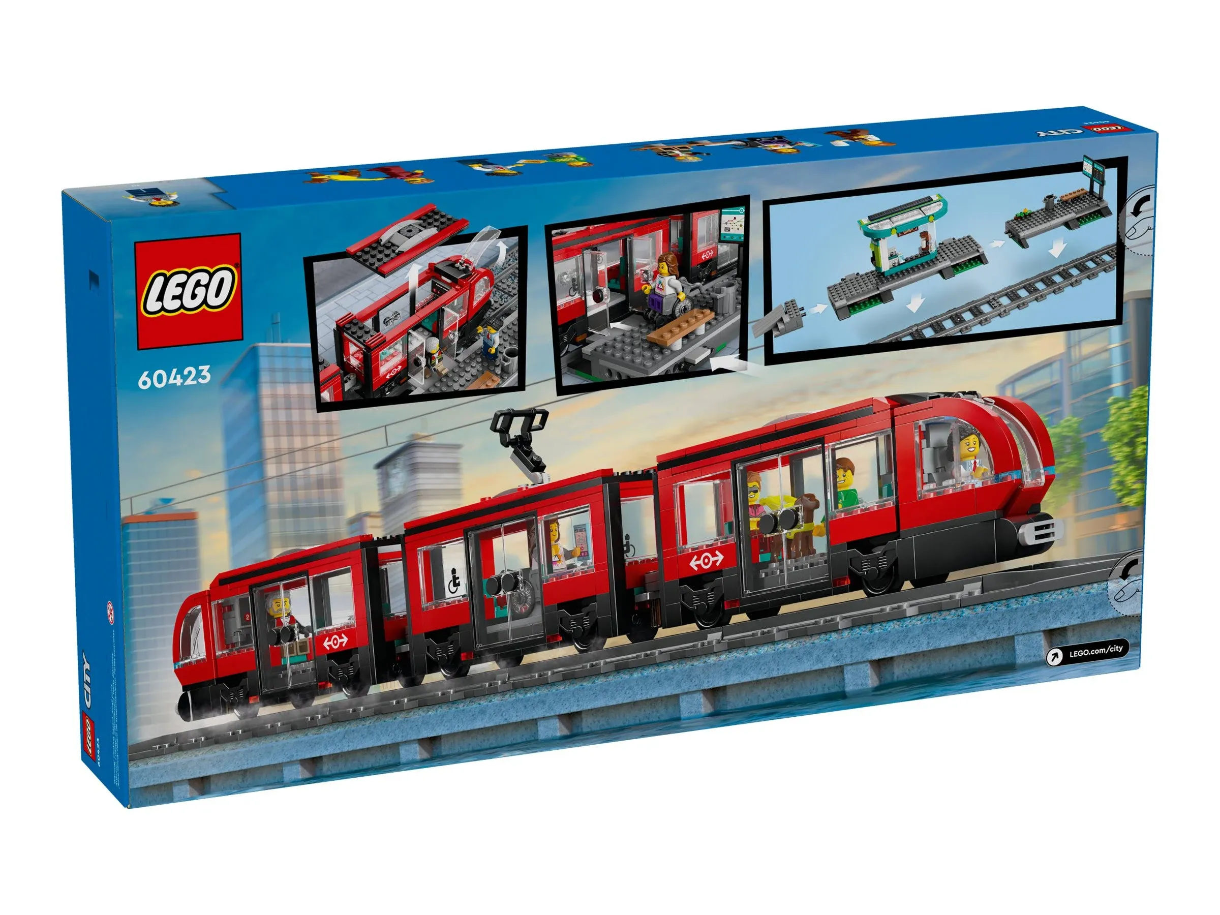 LEGO City 60423 Downtown Streetcar and Station