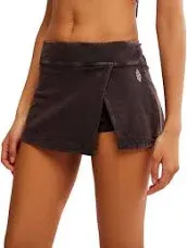 Free People Hot Shot Mini Skort - Cappucino