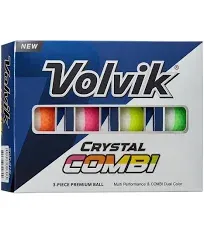 Volvik Crystal Combi Golf Balls