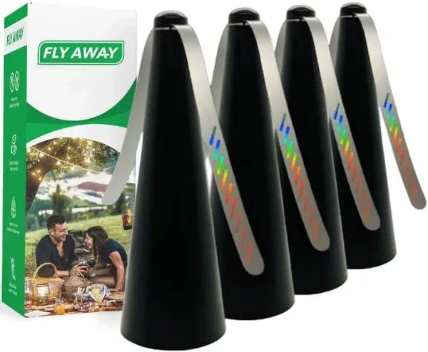 4 Pack Fly Repellent Fans - Keep Pests Away From Outdoor/Indoor Tables, Picnics