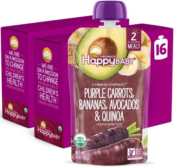 Happybaby Organics Baby Food Purple Carrots