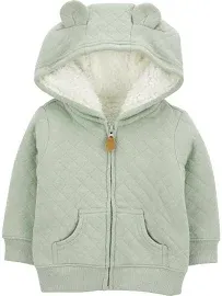 Simple Joys Carter's Baby Hooded Sherpa Sweater Jacket