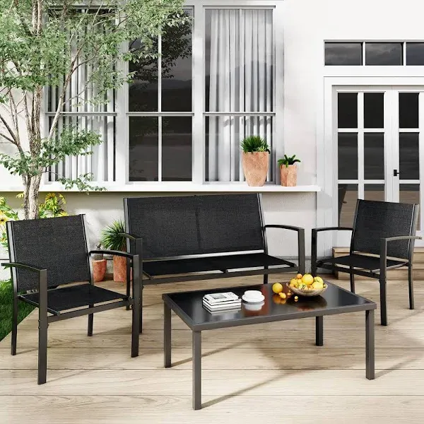 Greesum 4 Pieces Patio Furniture Set