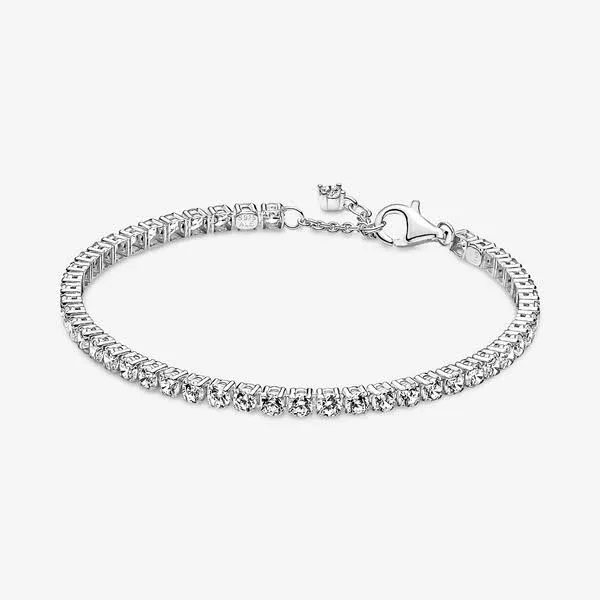 Pandora Sterling Silver Sparkling Tennis Bracelet