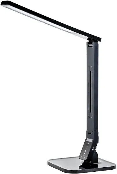 Tenergy 11W Dimmable LED Desk Lamp Touch Control Auto Shutoff Built in USB Port