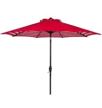 Safavieh Hadire Striped Inside Out Crank Outdoor Umbrella