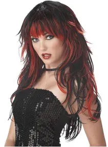 California Costume Collections Tempting Tresses Red and Black Onesize