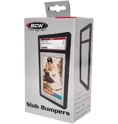 BCW Slab Bumpers - BLACK - Protects PSA Sized Graded Card Slabs (Pack Of 6)