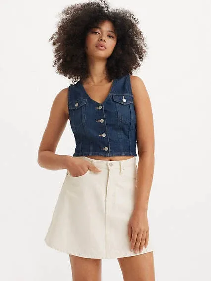 Levi's Women's Mini Flounce Skirt