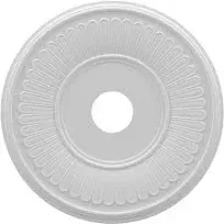 Ekena Millwork CMP16BE Berkshire Thermoformed PVC Ceiling Medallion (Fits Canopi