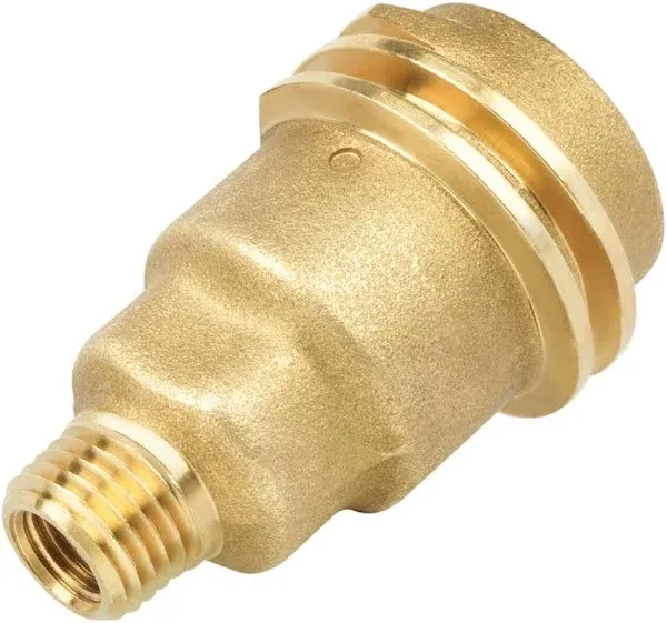 QCC1 Nut Propane Gas Fitting Adapter with 1/4 Inch Male Pipe Thread Propane Quick Connect Fittings Hose Adapter Solid Brass