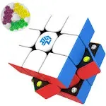 CuberShop GaN 356 M Magnetic Speed Cube Standard, Gans 3x3 Stickerless Magnetic Cube, Smooth & Fast 3 by 3 Lite Flagship Perf