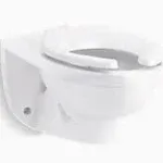 Kohler K-84325-SS Kingston Ultra Wall-Mount Top Spud Flushometer Bowl