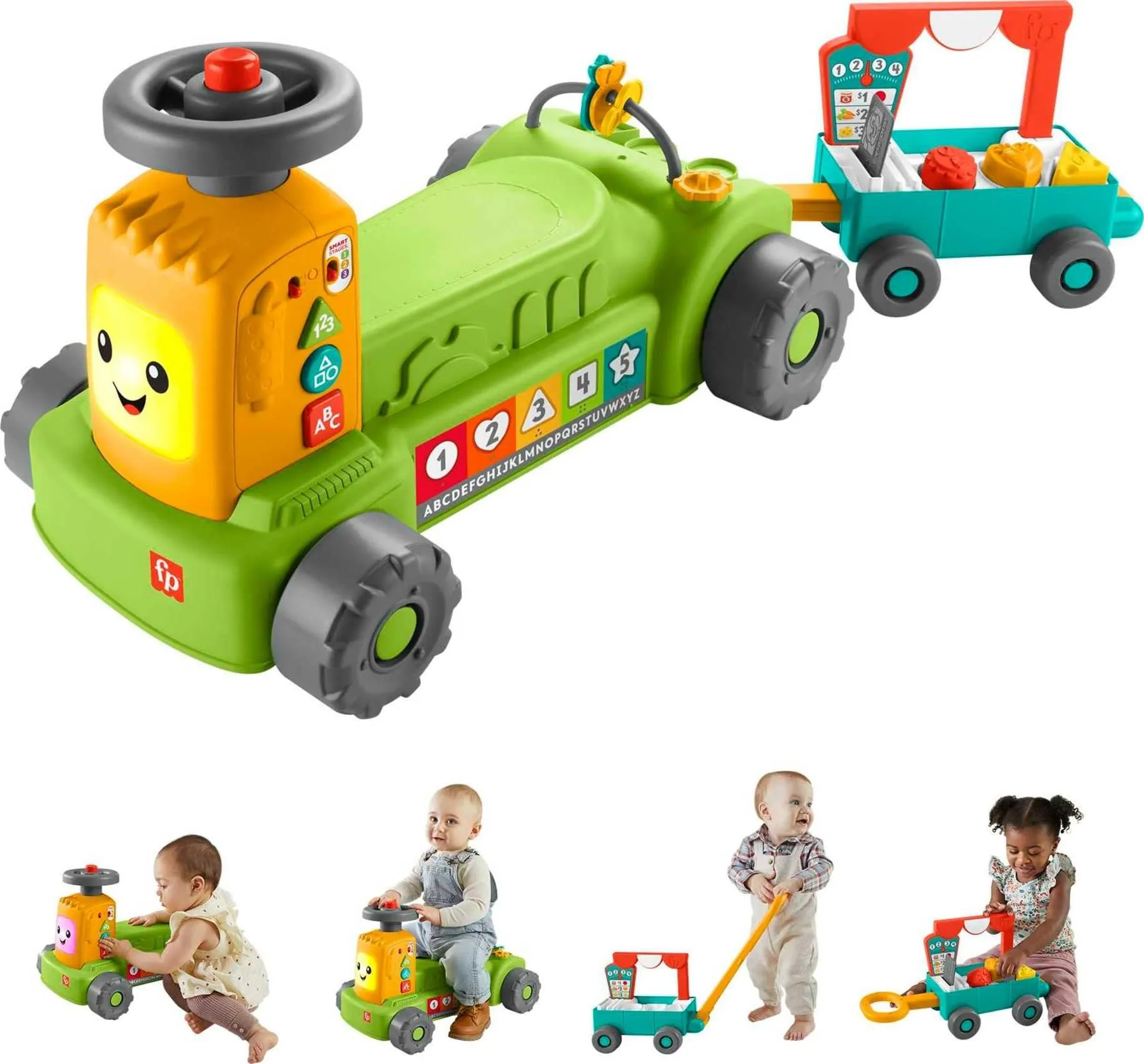 Fisher-Price Laugh &amp; Learn 4-In-1 Farm To Market Tractor Brand New Sealed SL