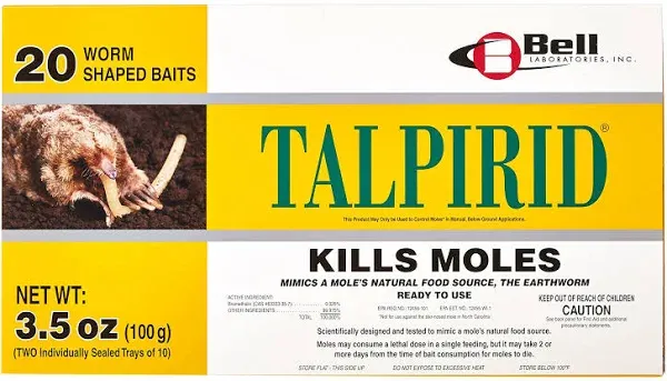 Talprid Mole Bait 1 Pack (20 worms)