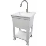 All-in-One 24 in. x 24 in. Freestanding Laundry Utility Sink