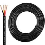 18 Gauge Wire 4 Conductor,18 AWG Electrical Wire Stranded PVC Cord Oxygen-Free Copper Cable,26FT 18/4 Core Pure Copper Flexible Cable Wire for LED