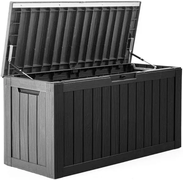 80 Gallon Resin Lockable Patio Outdoor Storage Deck Box