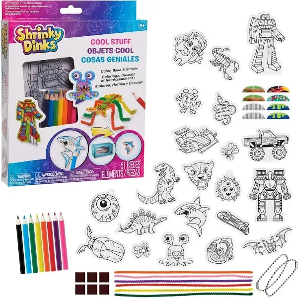 Shrinky Dinks Cool Stuff Activity Set, Kids Art and Craft Activity Set